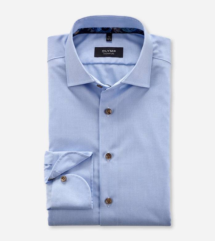 Oblymp SIGNATURE, Businesshemd, tailored fit, SIGNATURE Kent, Bleu Begrenzte Freigabe