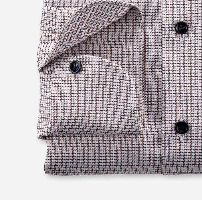 Oblymp SIGNATURE, Businesshemd, tailored fit, SIGNATURE Kent, Rotbraun Bis zu 65% Rabatt