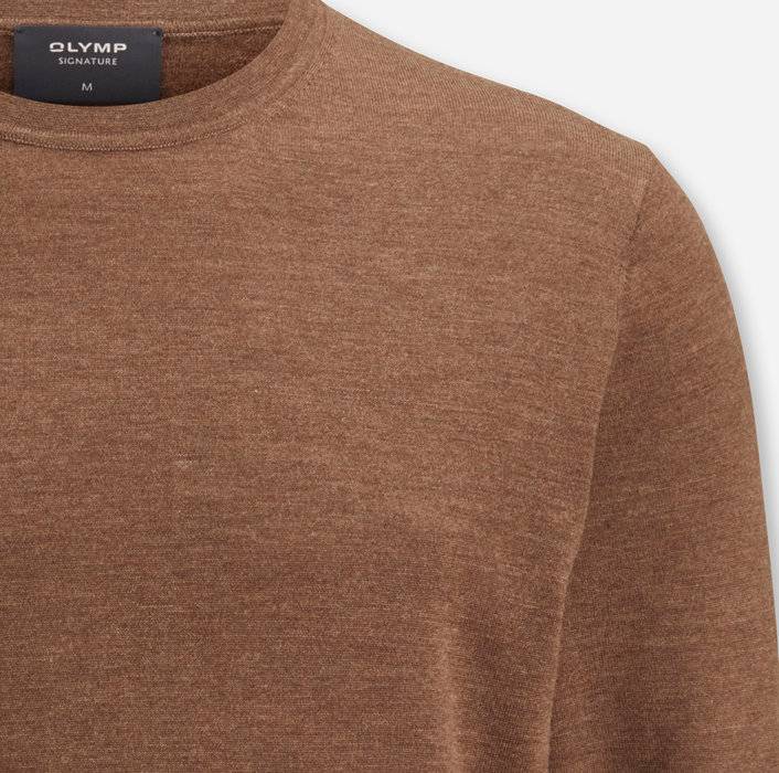 Oblymp SIGNATURE Strick, Pullover, Nougat Nur für heute