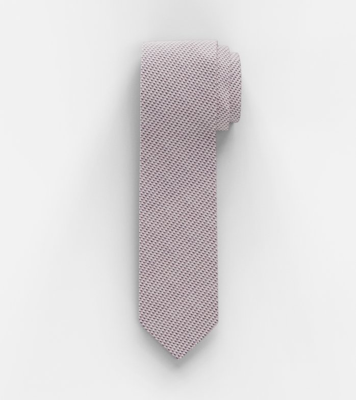 Oblymp Krawatte, slim 6,5 cm, Rosé