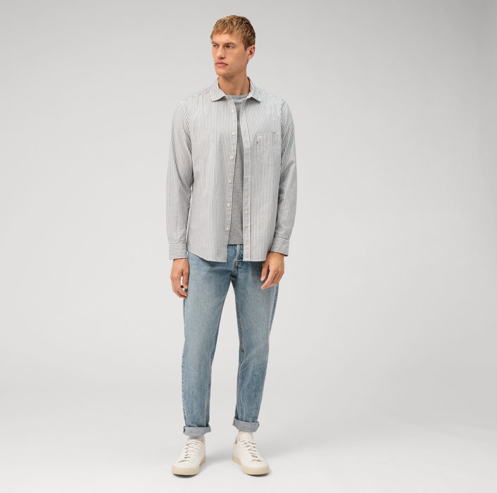 Oblymp Casual, Freizeithemd, regular fit, Kent, Schwarz Outlet