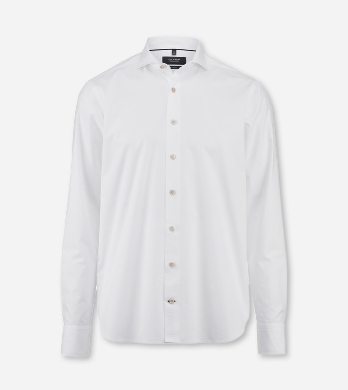 Oblymp SIGNATURE Casual, Freizeithemd, tailored fit, Haifisch, Weiß Flash Sale