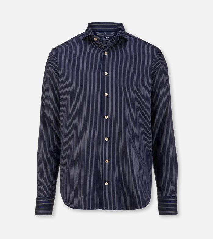 Oblymp SIGNATURE Casual, Freizeithemd, tailored fit, Haifisch, Nachtblau Black Friday