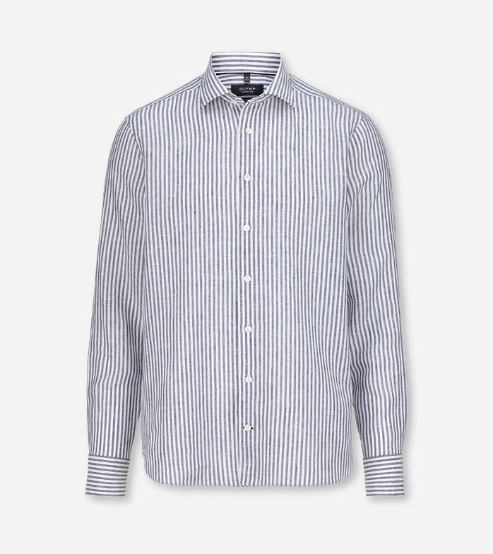 Oblymp SIGNATURE Casual, Freizeithemd, tailored fit, Kent, Blau