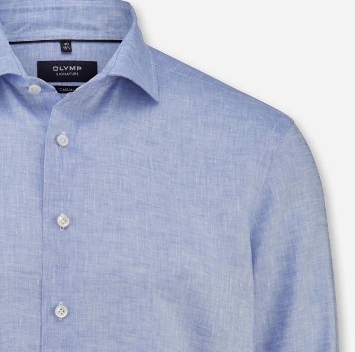 Oblymp SIGNATURE Casual, Freizeithemd, tailored fit, Kent, Bleu Exklusive Angebote