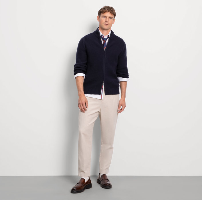 Oblymp Casual Strick, Strickjacke, Marine VIP-Rabatte