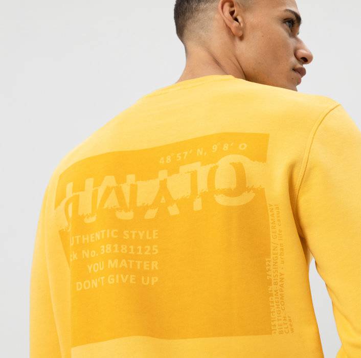 Oblymp Sweat, Sweatshirt, modern fit, Gelb Nur noch ein Tag übrig
