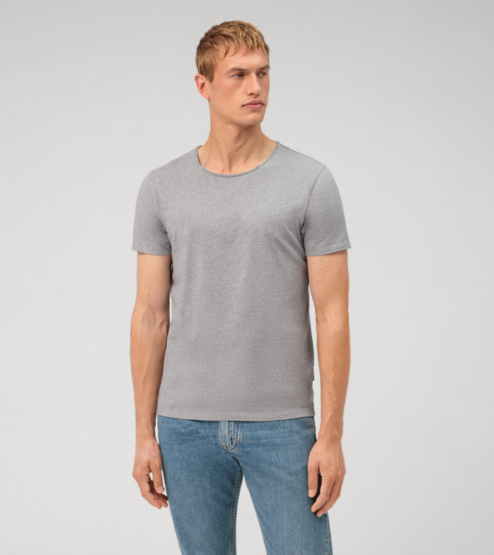Oblymp Casual Wirk, T-Shirt, Silbergrau Speichern exportieren
