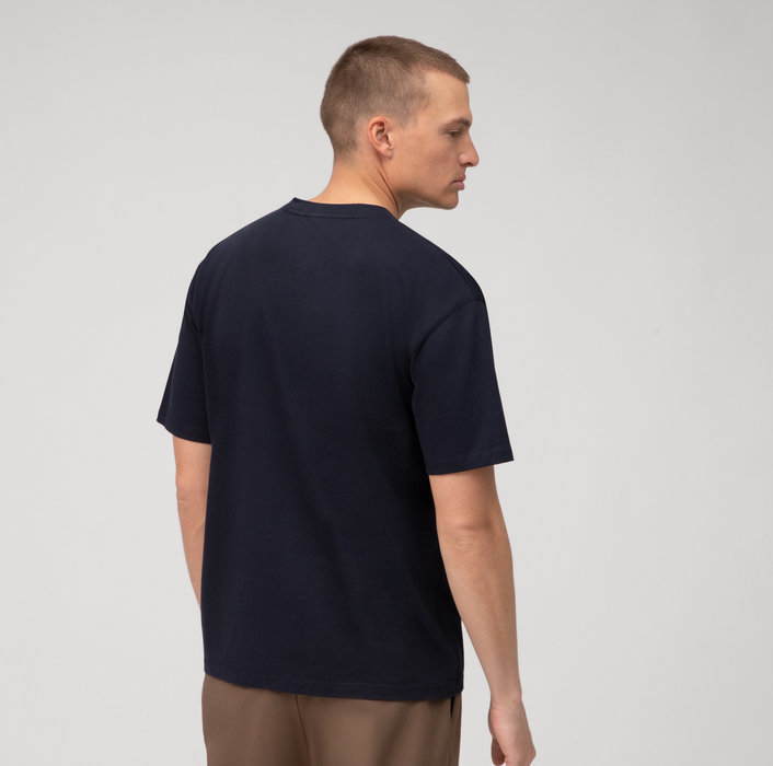 Oblymp Casual Wirk, T-Shirt, relaxed fit, Marine 50% Rabatt für begrenzte Zeit