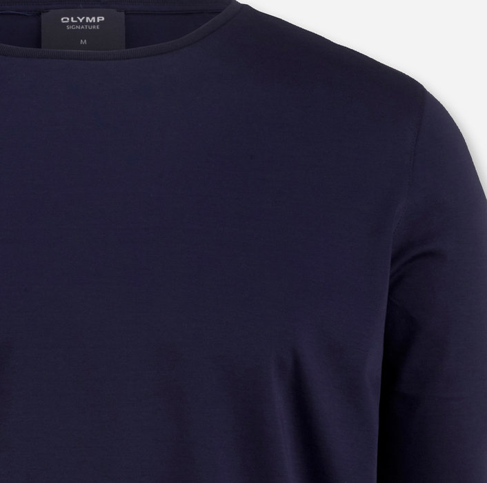 Oblymp SIGNATURE Wirk, Longsleeve, Marine Rabatte dieses Monats