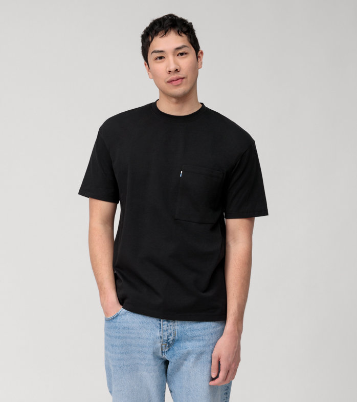 Oblymp Casual Wirk, T-Shirt, relaxed fit, Schwarz 2025