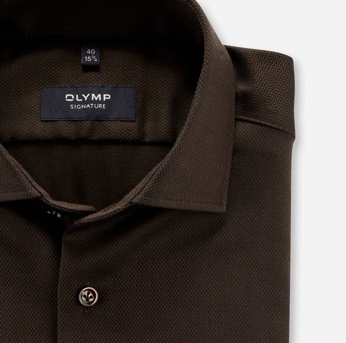 Oblymp SIGNATURE, Businesshemd, tailored fit, SIGNATURE Kent, Braun Black Friday