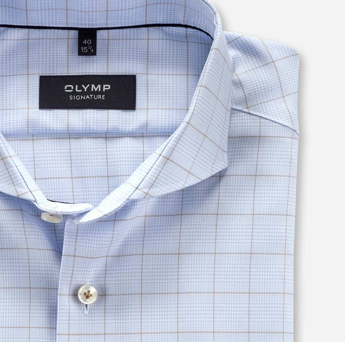Oblymp SIGNATURE, Businesshemd, tailored fit, SIGNATURE Hai, Hellblau Osterangebot