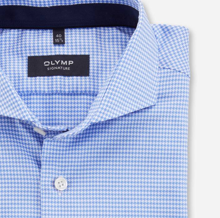 Oblymp SIGNATURE, Businesshemd, tailored fit, SIGNATURE Hai, Bleu Clearance-Verkauf