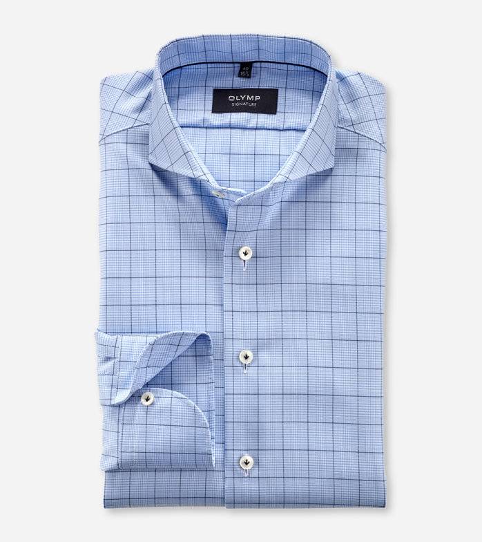 Oblymp SIGNATURE, Businesshemd, tailored fit, SIGNATURE Hai, Bleu im Angebot