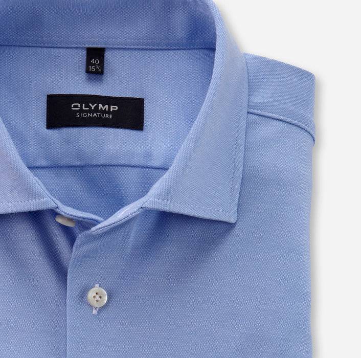 Oblymp SIGNATURE, Businesshemd, tailored fit, SIGNATURE Kent, Bleu Günstiger Verkauf