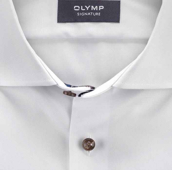 Oblymp SIGNATURE, Businesshemd, tailored fit, SIGNATURE Kent, Weiß Fabrikverkauf