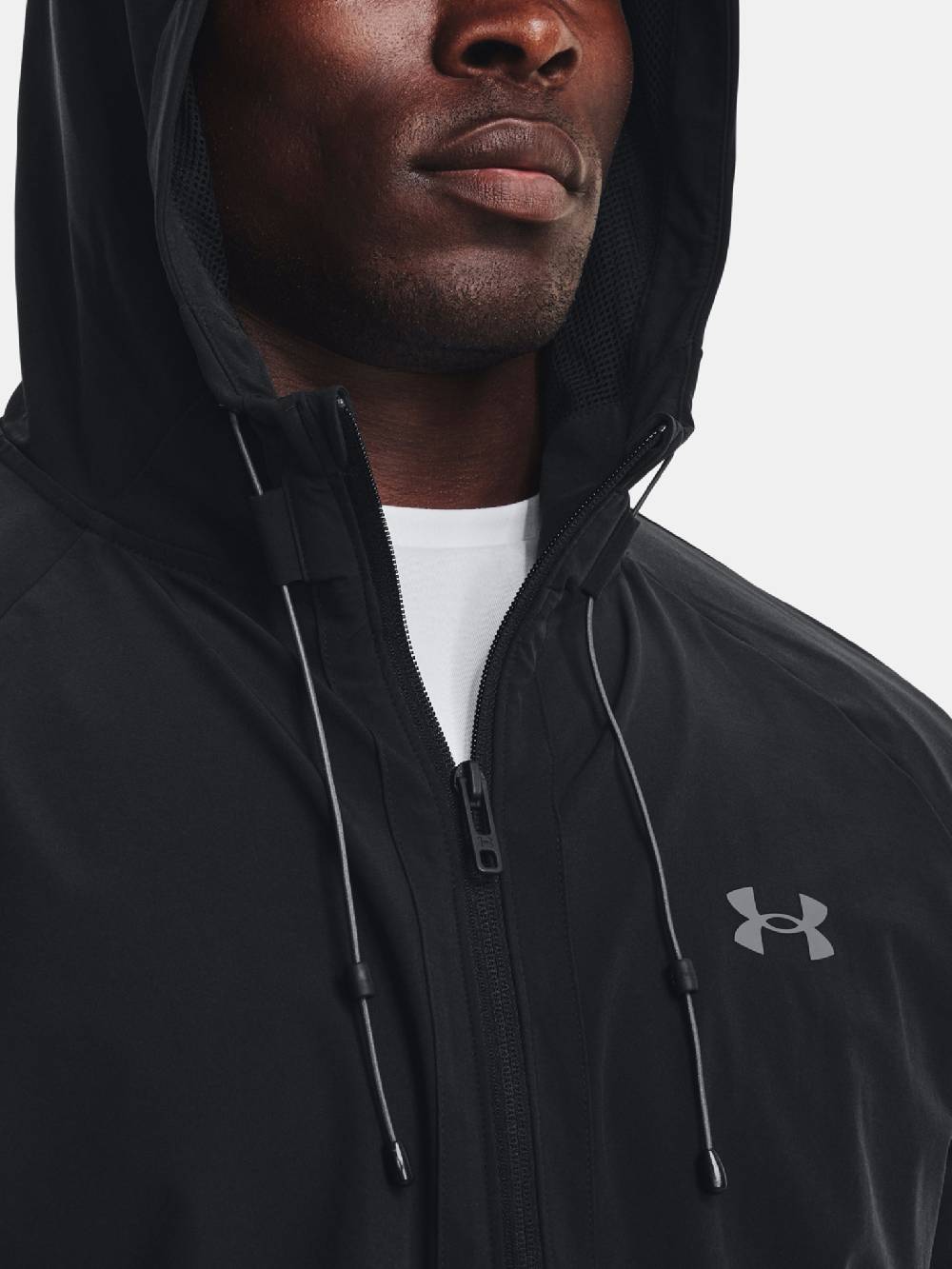 Under Armour UA Stretch Woven Windbreaker-BLK Jacke Discount Store für neue Produkte