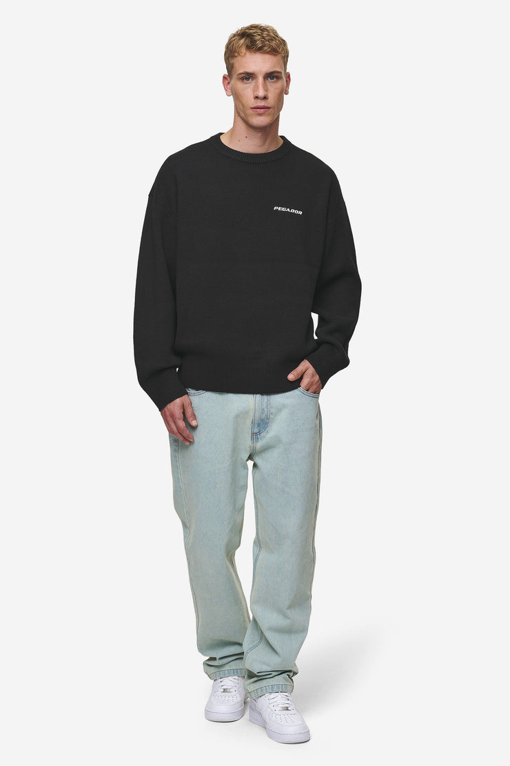 Pegador Logo Oversized Knit Sweater Black Bestseller