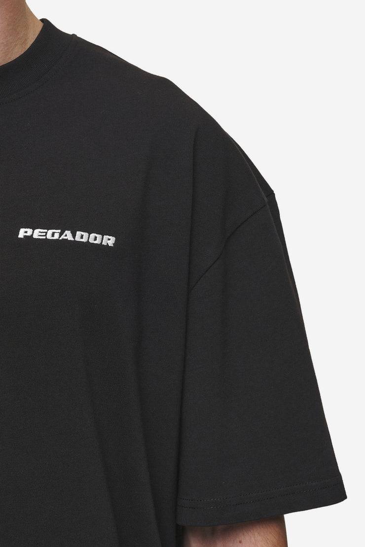 Pegador Logo Oversized Tee Washed Black Saisonale Angebote