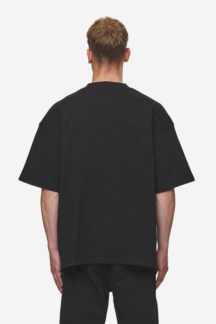 Pegador Logo Boxy Tee Washed Black Räumungsverkauf