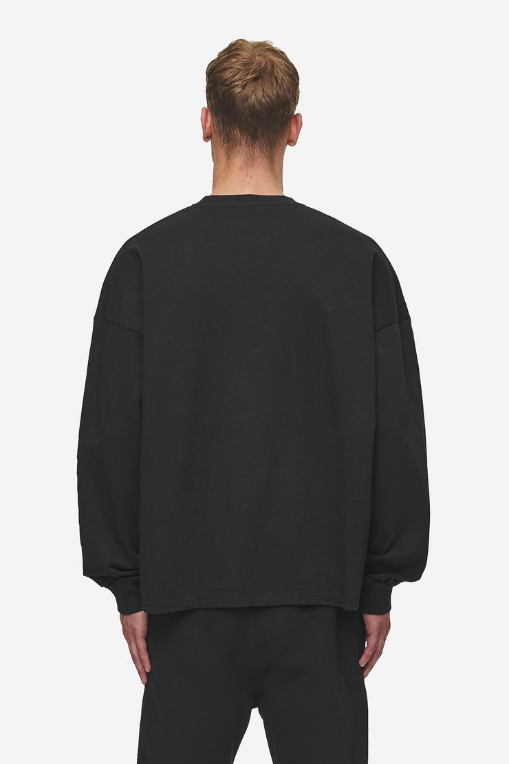 Pegador Rusk Logo Oversized Longsleeve Washed Black Kauf eins, bekomm eins gratis