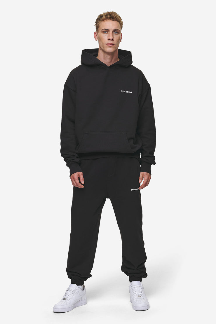 Pegador Logo Heavy Sweat Jogger Washed Black Riesige Ersparnisse