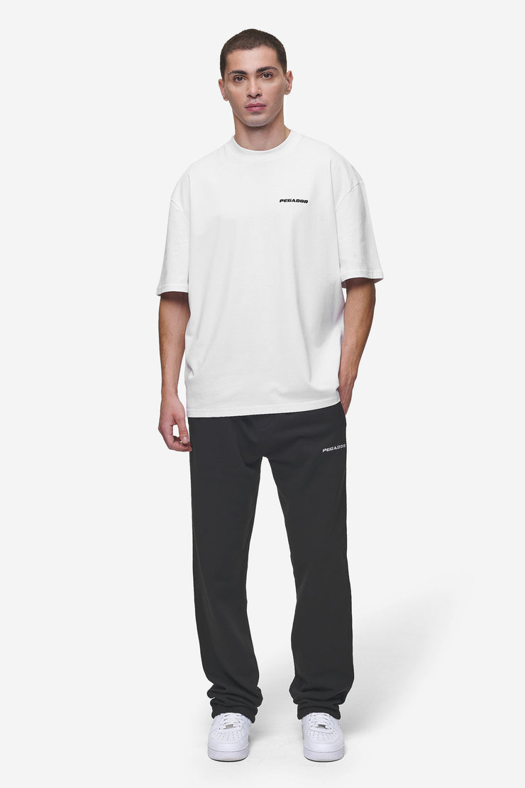 Pegador Logo Wide Sweat Pants Washed Black VIP-Rabatte