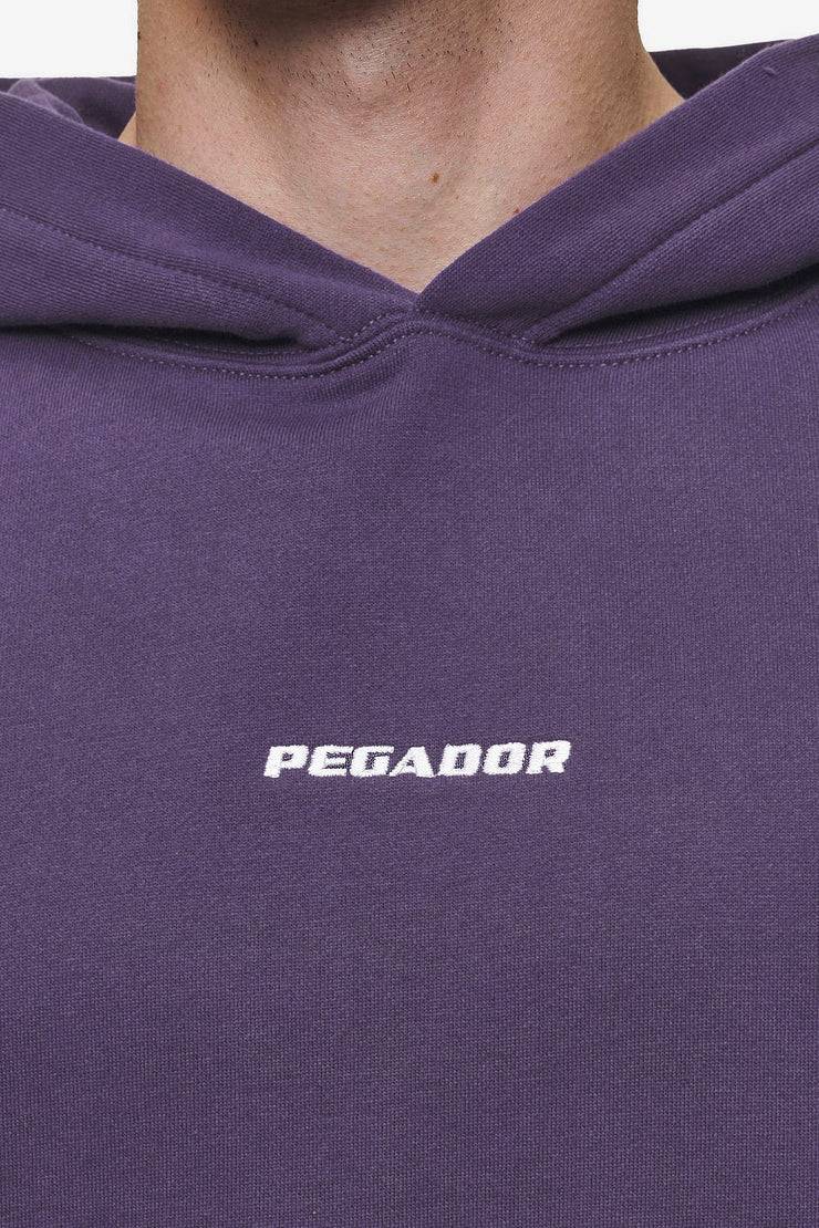 Pegador Logo Boxy Hoodie Washed Deep Purple Super Sparpreis