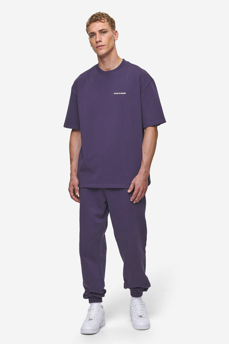 Pegador Logo Oversized Tee Washed Deep Purple Wochenangebot