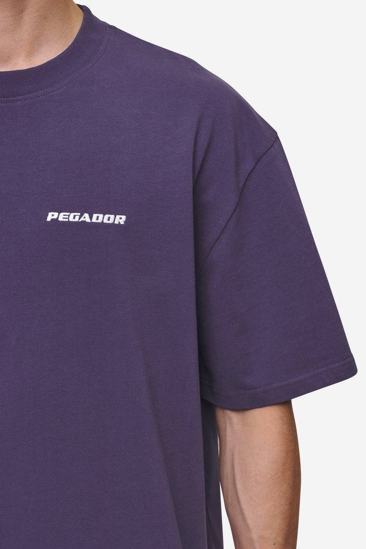 Pegador Logo Oversized Tee Washed Deep Purple Wochenangebot