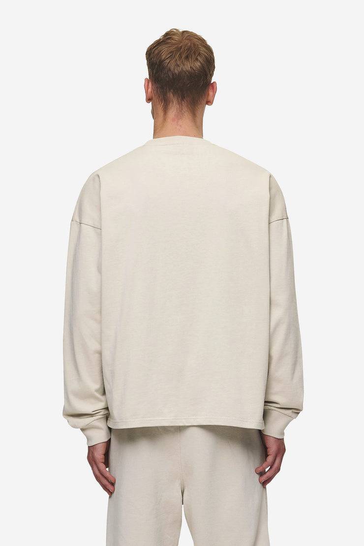 Pegador Rusk Logo Oversized Longsleeve Washed Light Beige Neueste Stile