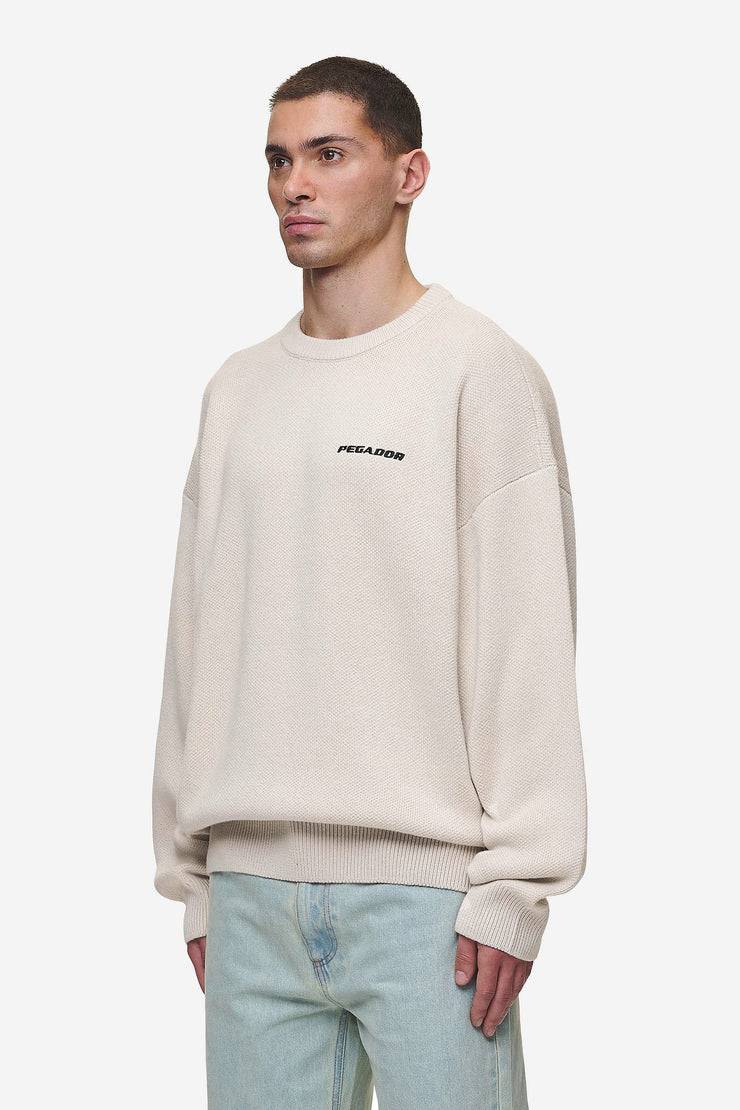 Pegador Logo Oversized Knit Sweater Light Beige Letzte 2 Tage
