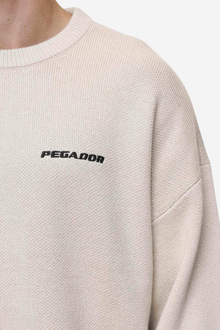Pegador Logo Oversized Knit Sweater Light Beige Letzte 2 Tage