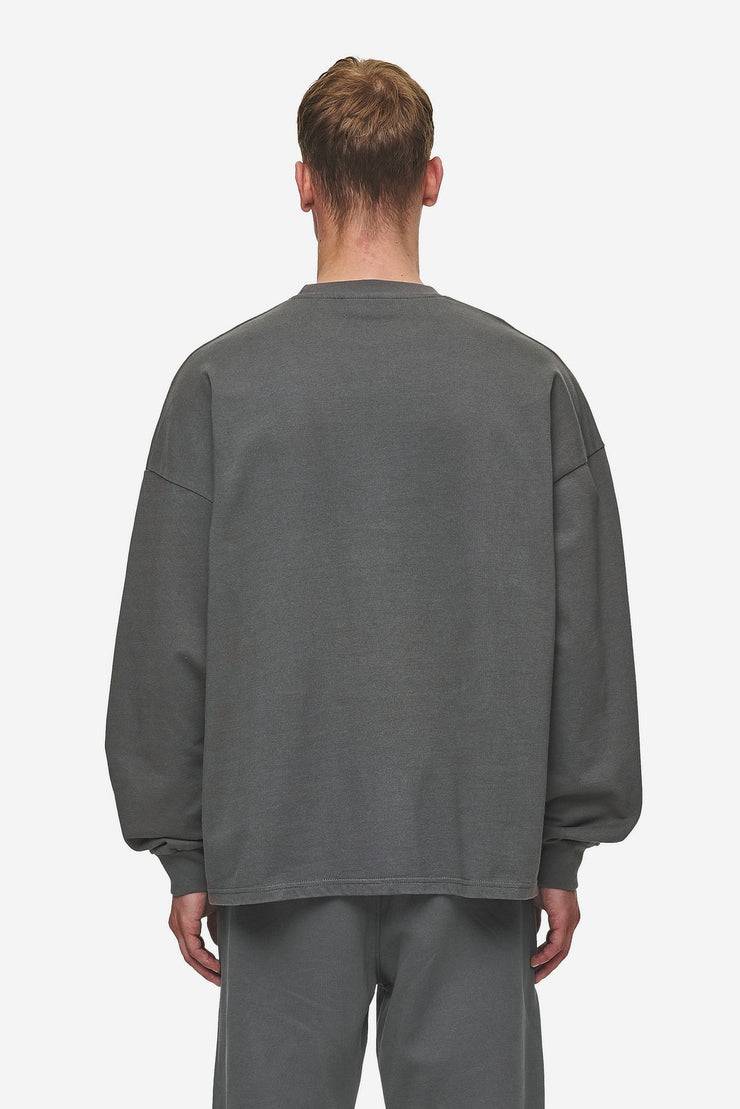 Pegador Rusk Logo Oversized Longsleeve Washed Anthracite Bis zu 65% Rabatt