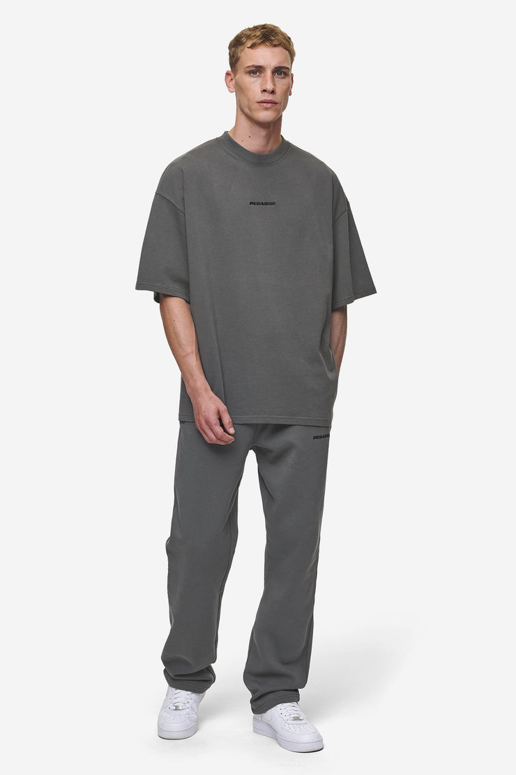 Pegador Logo Boxy Tee Washed Anthracite Vierteljährliche Förderung
