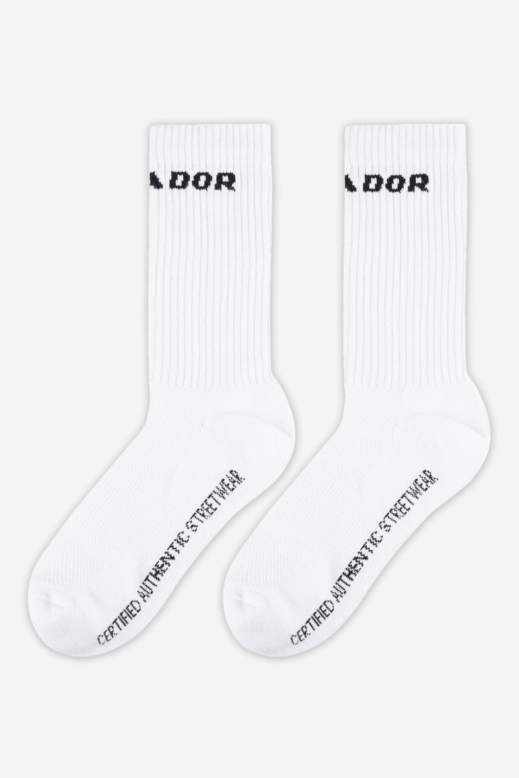 Pegador Certified Logo Socks White Black Rabatte dieses Monats