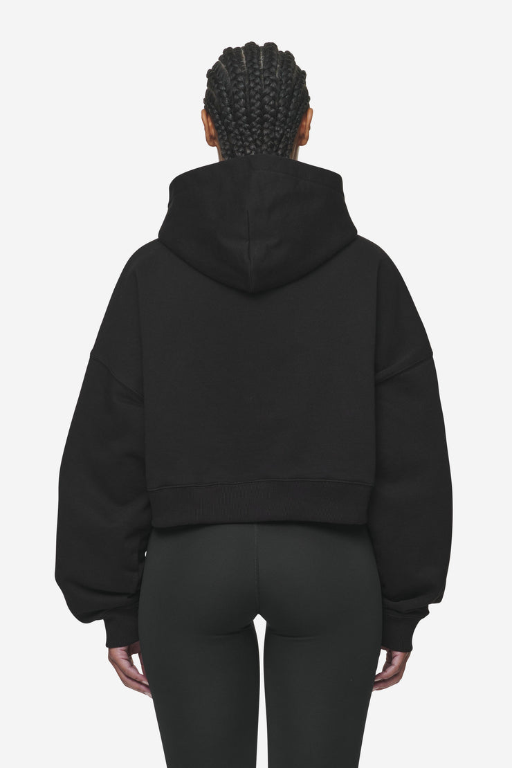 Pegador Salita Oversized Cropped Hoodie Black White Gum Flash Sale