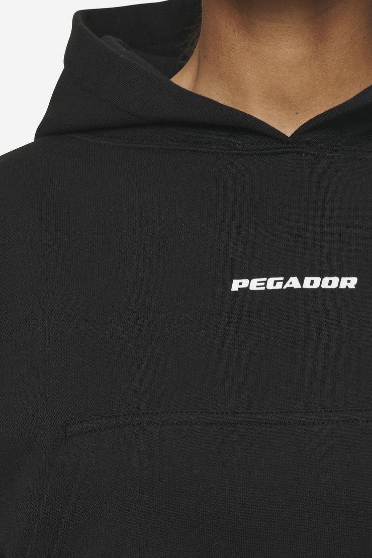 Pegador Salita Oversized Cropped Hoodie Black White Gum Flash Sale