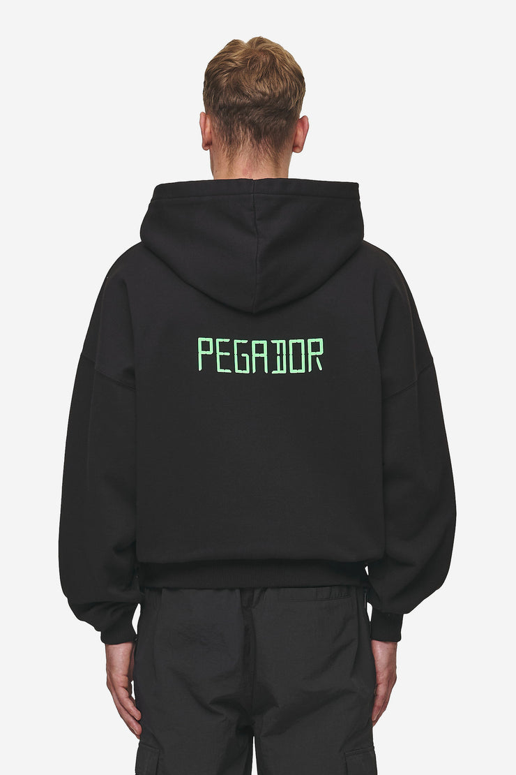 Pegador Bleek Boxy Hoodie Washed Black JETZT KAUFEN