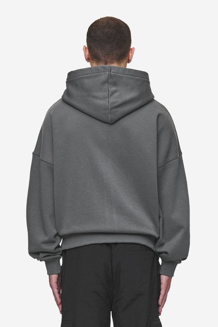 Pegador Hogan Boxy Sweat Jacket Washed Anthracite Letzter Tag