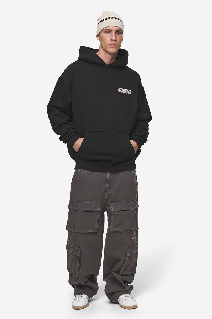 Pegador Doyer Oversized Hoodie Washed Black Bis zu 60% Rabatt