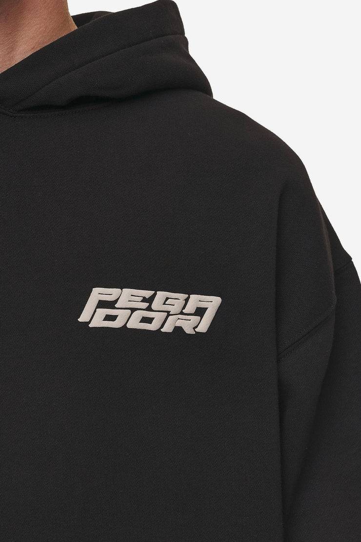 Pegador Doyer Oversized Hoodie Washed Black Bis zu 60% Rabatt