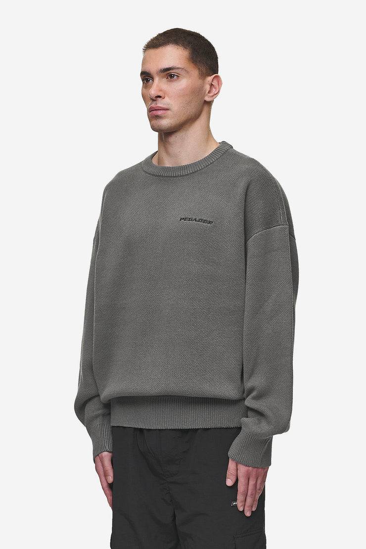 Pegador Logo Oversized Knit Sweater Anthracite Super Rabatt