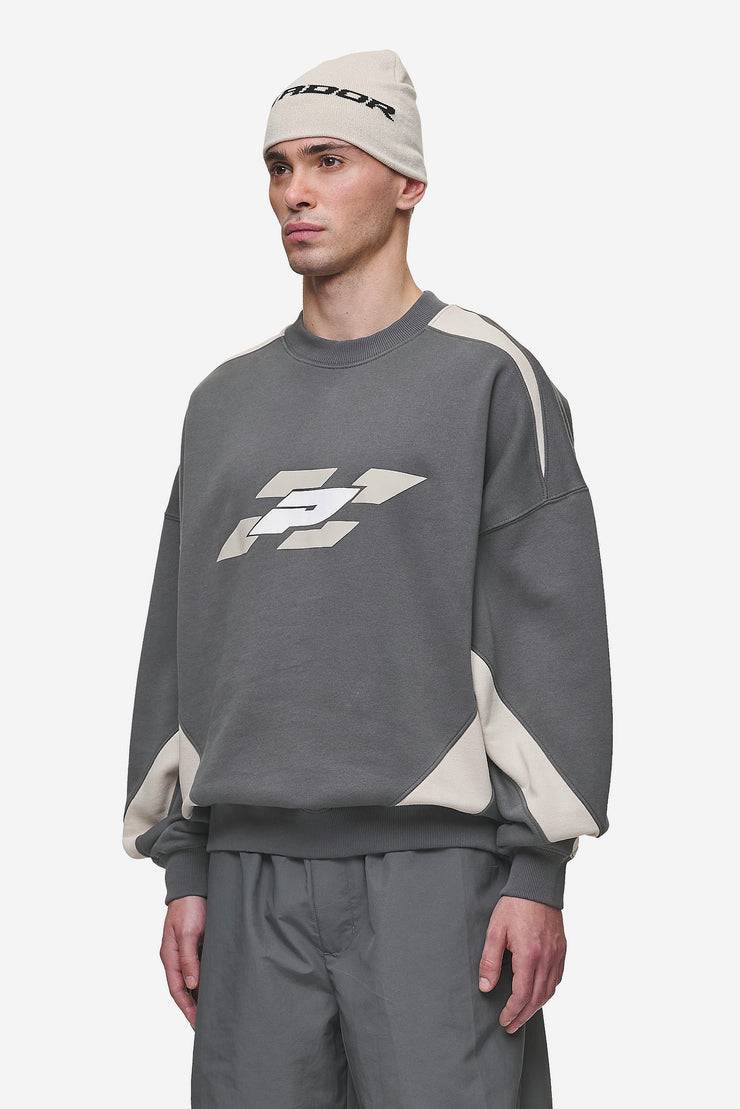 Pegador Slick Boxy Sweater Washed Anthracite Speichern exportieren