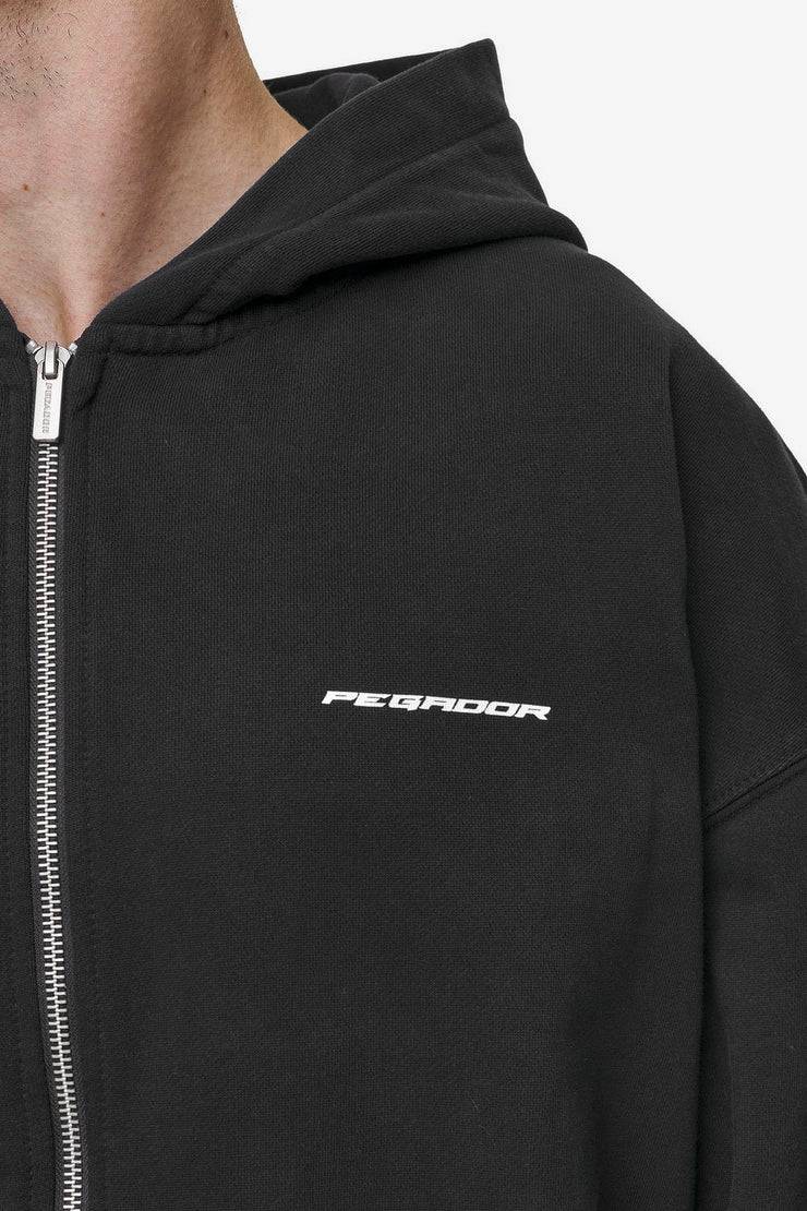 Pegador Dubose Oversized Sweat Jacket Vintage Black Black Friday Preise