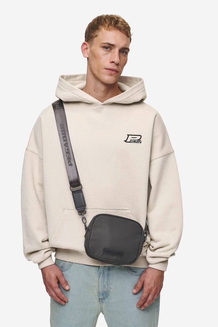 Pegador Rubber Logo Patch Nylon Shoulder Strap Bag Anthracite Rabatte dieses Monats