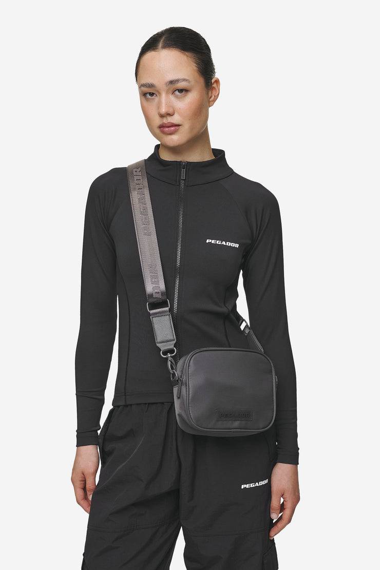 Pegador Rubber Logo Patch Nylon Shoulder Strap Bag Anthracite Rabatte dieses Monats