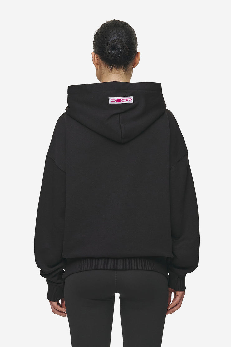Pegador Mila Oversized Hoodie Washed Black Fabrikverkauf