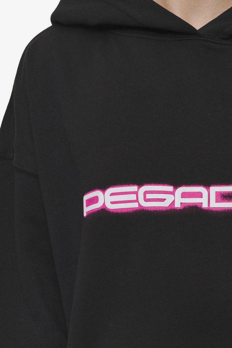 Pegador Mila Oversized Hoodie Washed Black Fabrikverkauf